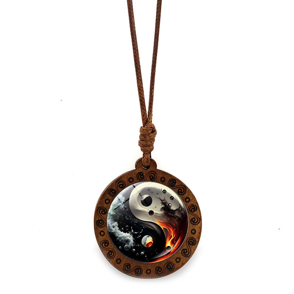 Limited Time Offer · Yin-Yang Galaxy Wood Necklace – Balance & Harmony | Zen Ara Grove