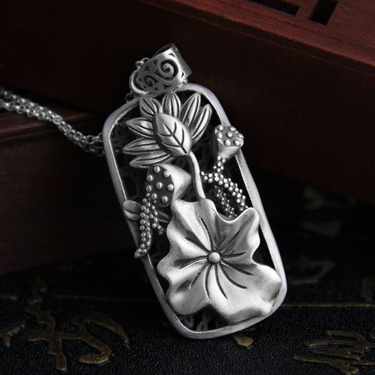 Hollow Lotus Pendant | Zen Ara Grove