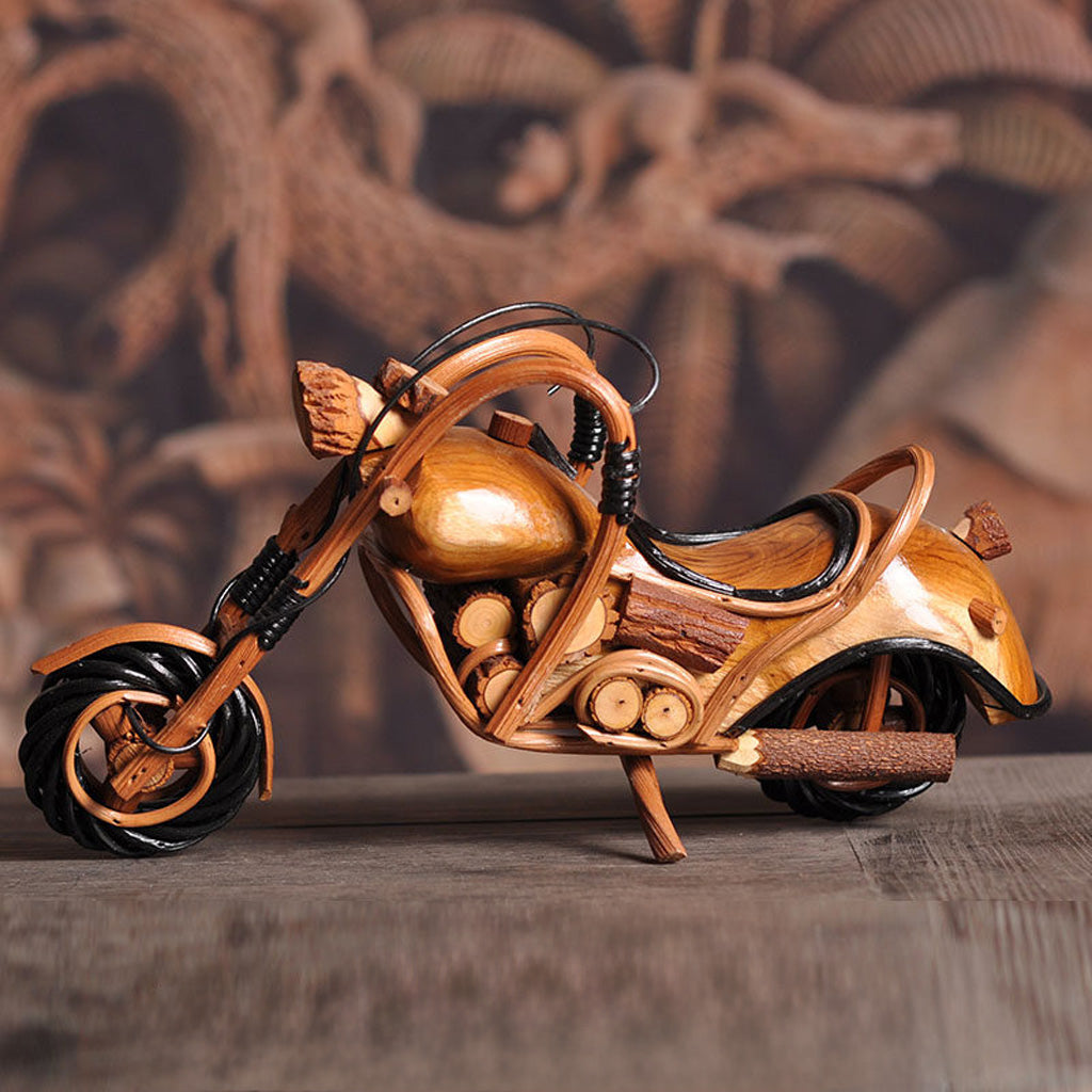Rustic Rattan Motorcycle Décor – Soul of Freedom, Spirit of Craft | Zen Ara Grove