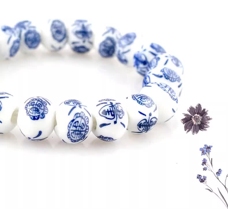TODAY ONLY! Adjustable Ceramic Bracelet｜Soft Glow & Floral Patterns