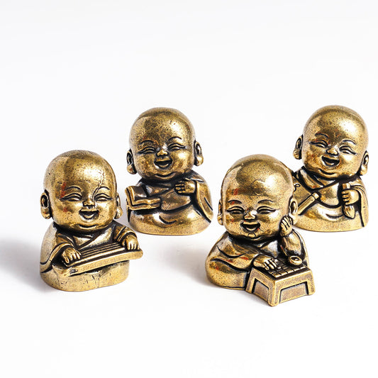 Handcrafted Solid Brass Monk’s Pursuit of Arts Collection | Zen Ara Grove
