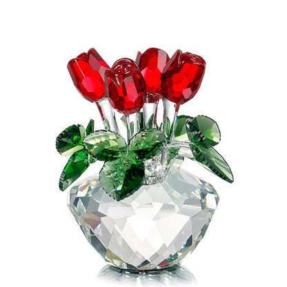 Eternal Bloom Crystal Glass Rose – A Timeless Symbol of Love | Zen Ara Grove