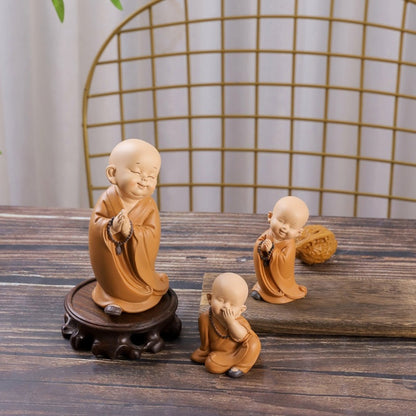 Cute Zen Monk Figurines| Zen Ara Grove
