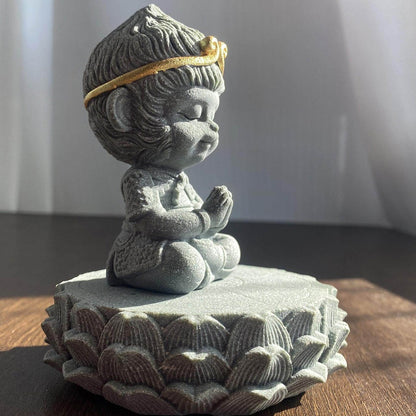Stone "Monkey King" Wukong Statue – The Great Saint of Battle Folk Art Sculpture | Zen Ara Grove