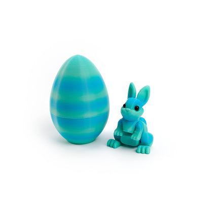 3D Printed Easter Bunny Egg Figurine – Symbol of Hope & Renewal | Zen Ara Grove