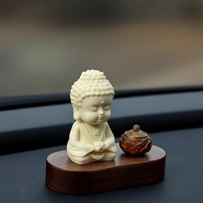 Tagua Nut Buddha Figurine – Hand‑Carved Symbol of Peace | Zen Ara Grove