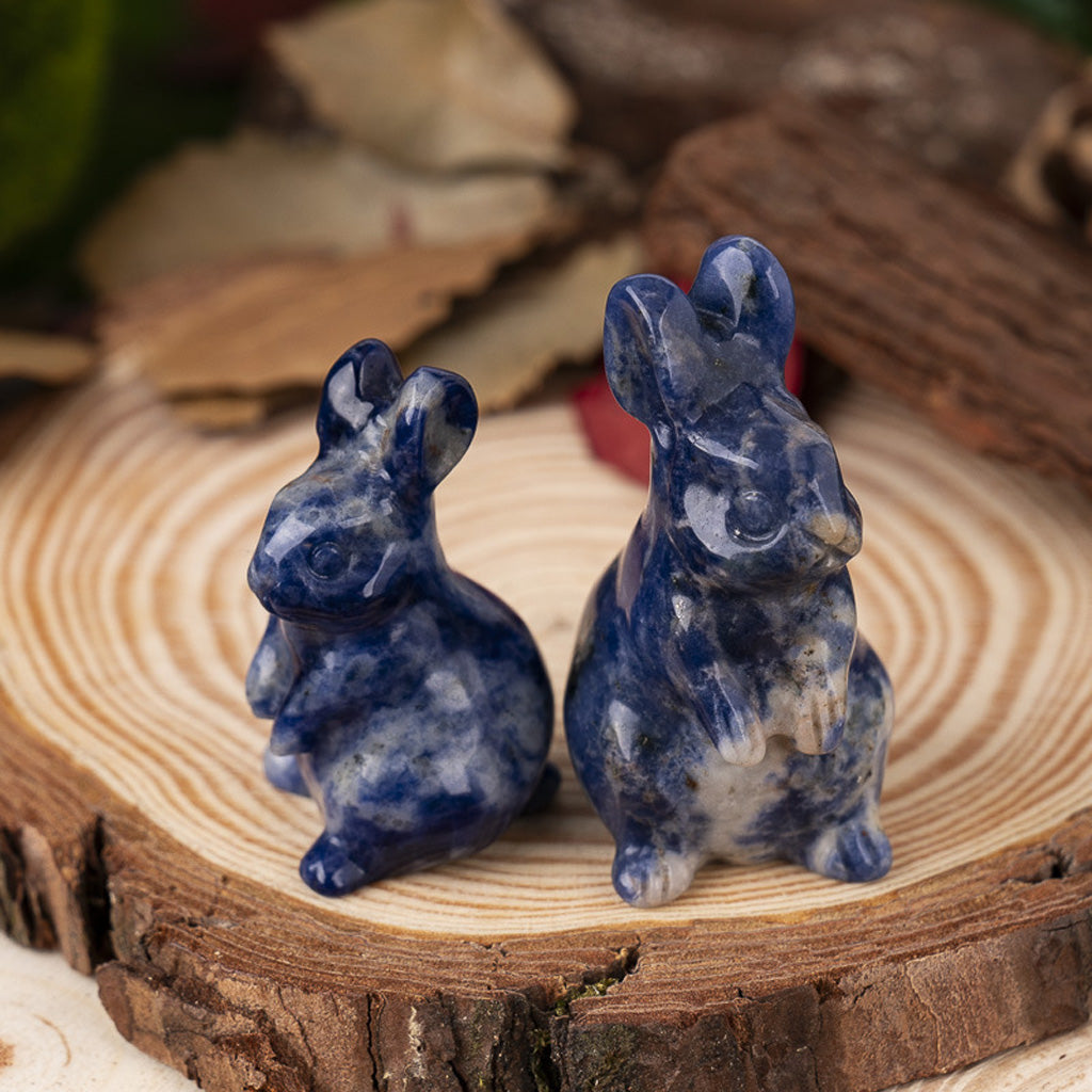 Hand‑Carved Natural Crystal Bunny – Brings Calm Energy and Joy | Zen Ara Grove