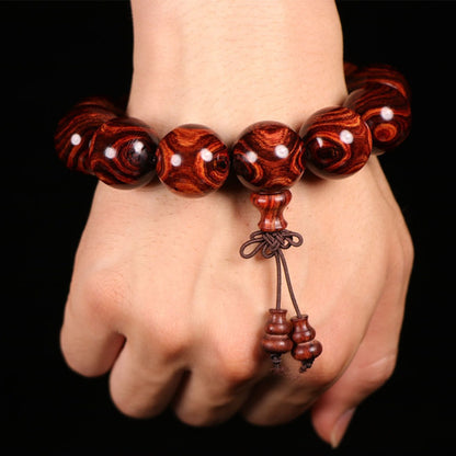Eye-Grain Rosewood Mala Bracelet | Zen Ara Grove