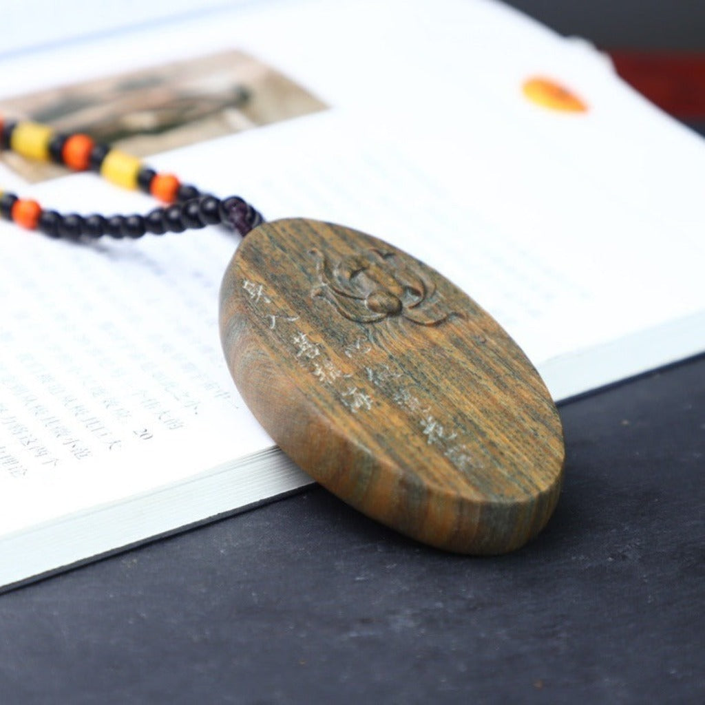 Green Sandalwood Pendant – Devotion in Every Grain | Zen Ara Grove