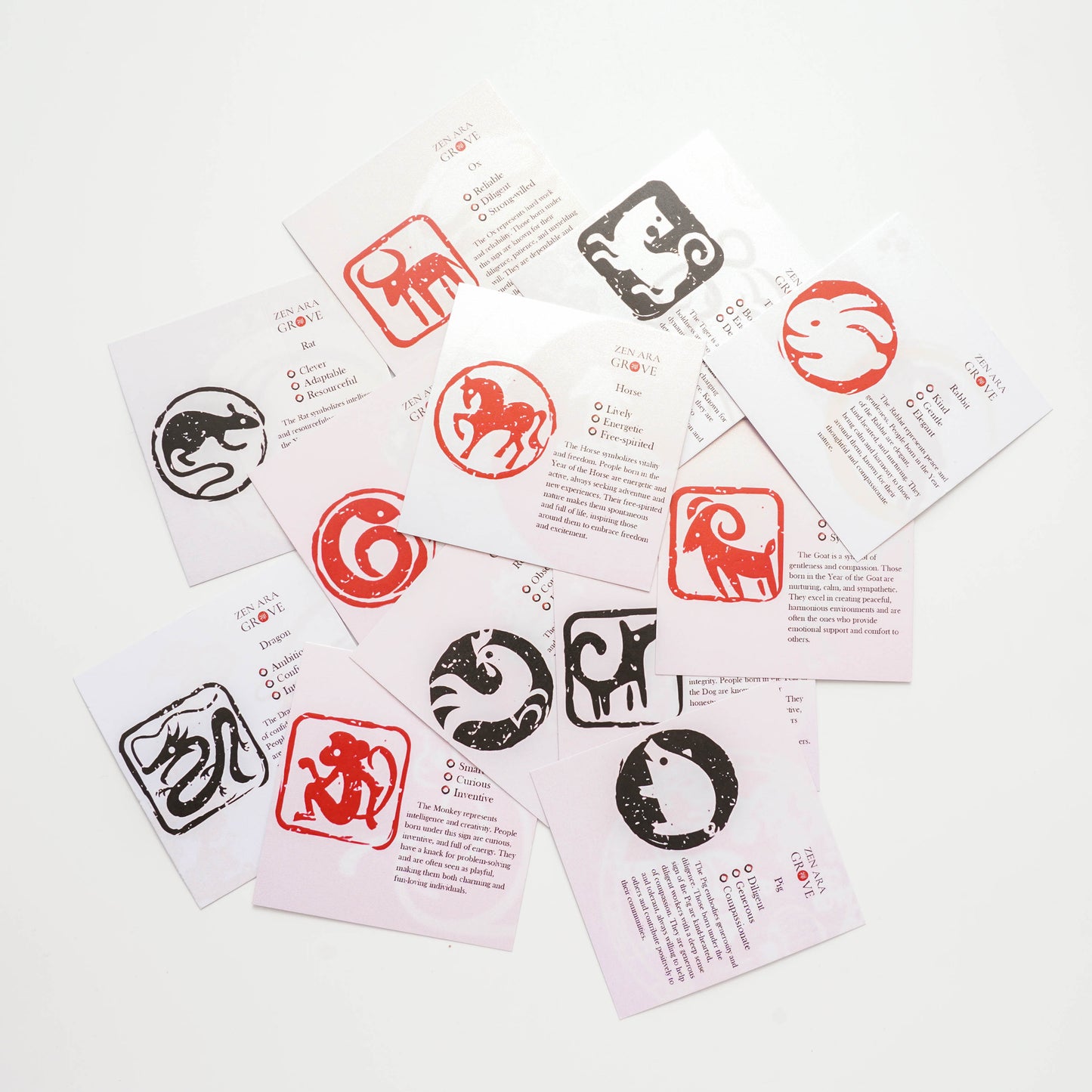 LIMITED TIME OFFER-Handmade Adjustable Red Cord Bracelet – 12 Chinese Zodiac for Good Fortune | Zen Ara Grove