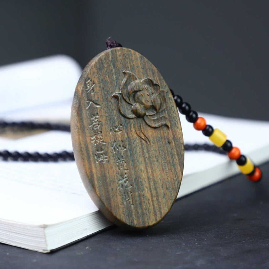 Green Sandalwood Pendant – Devotion in Every Grain | Zen Ara Grove