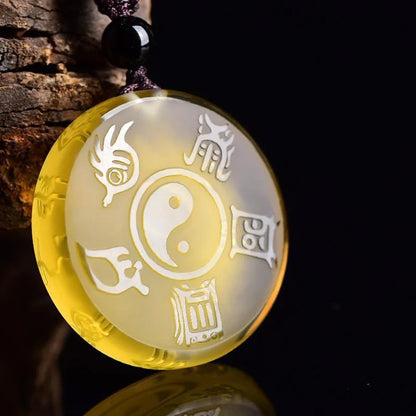 Five Sacred Mountains Yin-Yang Amulet Pendant  – Balance & Protection | Zen Ara Grove
