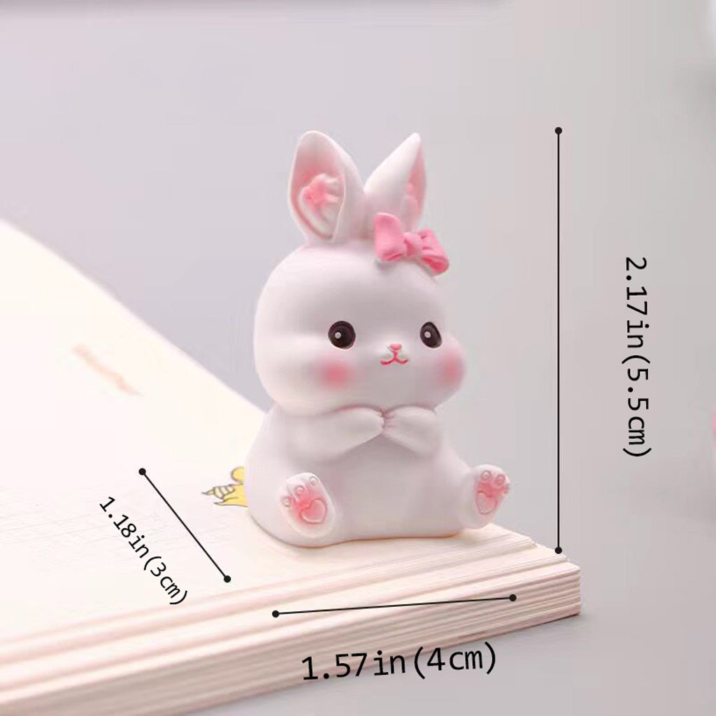 Easter Kawaii Bunny Figurine Set – Symbol of Hope & Renewal | Zen Ara Grove