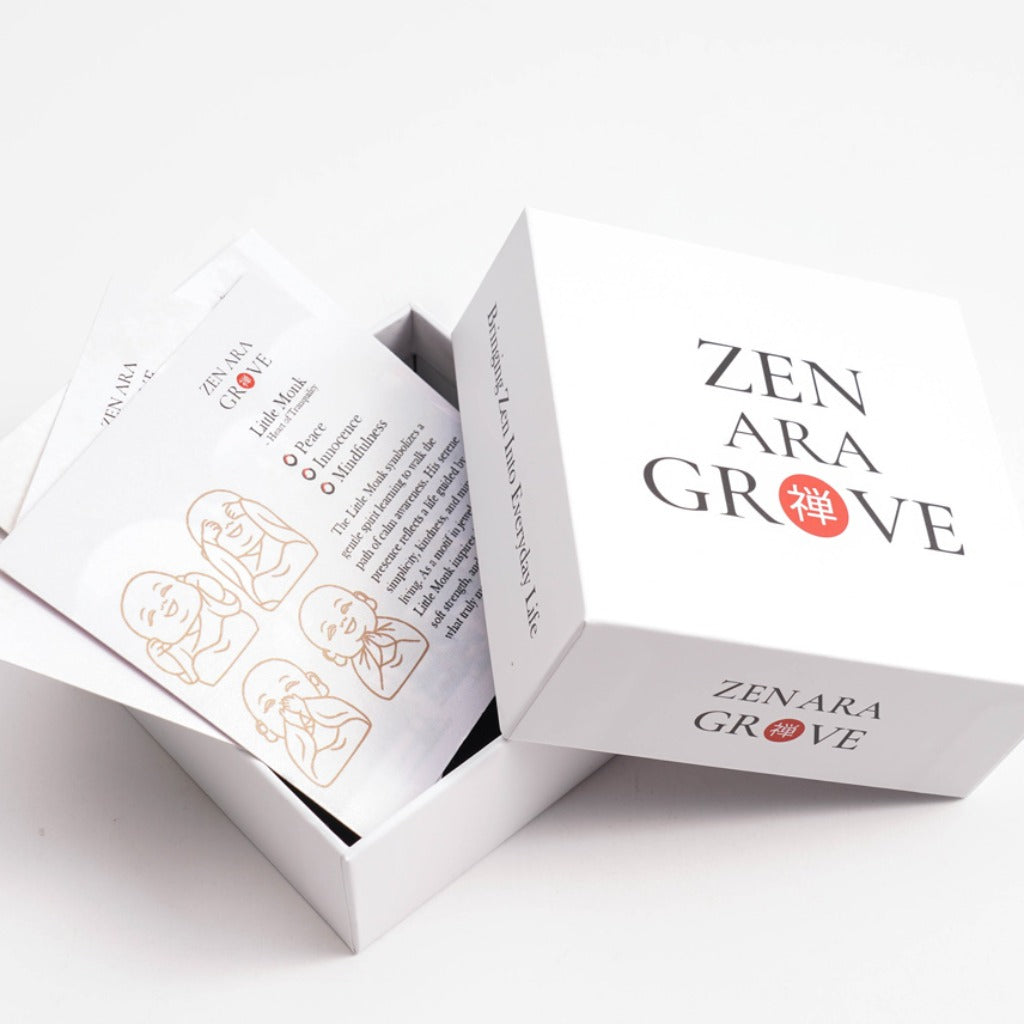 Limited Time Offer · Hand-Carved Tagua Nut "The Four Little Zen Monks" Figurines | Zen Ara Grove