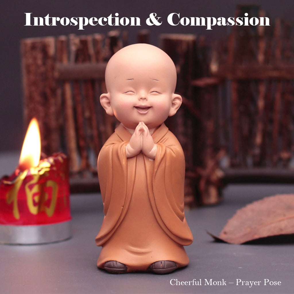 Cute Zen Monk Figurines| Zen Ara Grove