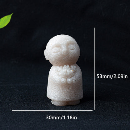 Quartz Buddha Figurine Set · Symbols of Guidance, Protection & Compassion | Zen Ara Grove