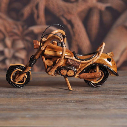 Rustic Rattan Motorcycle Décor – Soul of Freedom, Spirit of Craft | Zen Ara Grove