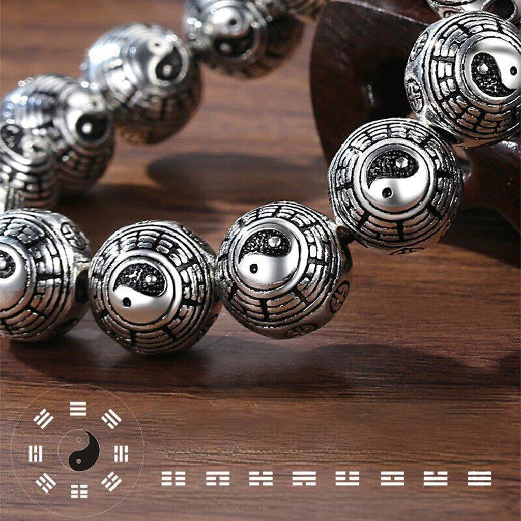 Yin-Yang Bead Bracelet – Alloy, Symbol of Balance & Harmony | Zen Ara Grove