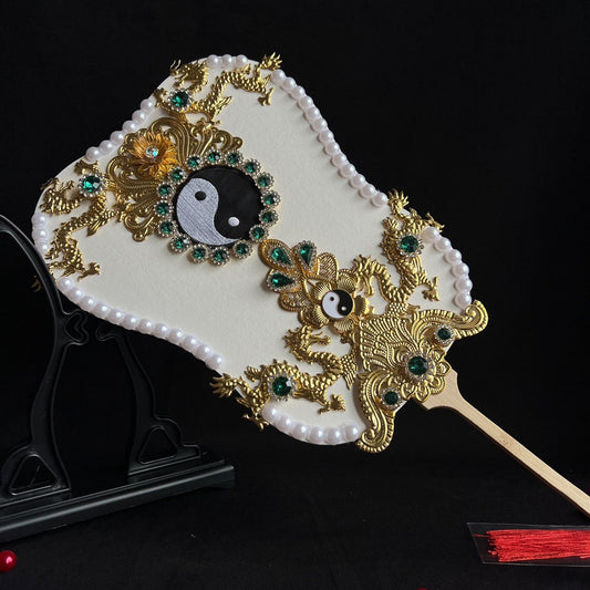 Taoist Bagua Banana Leaf Fan | Zen Ara Grove