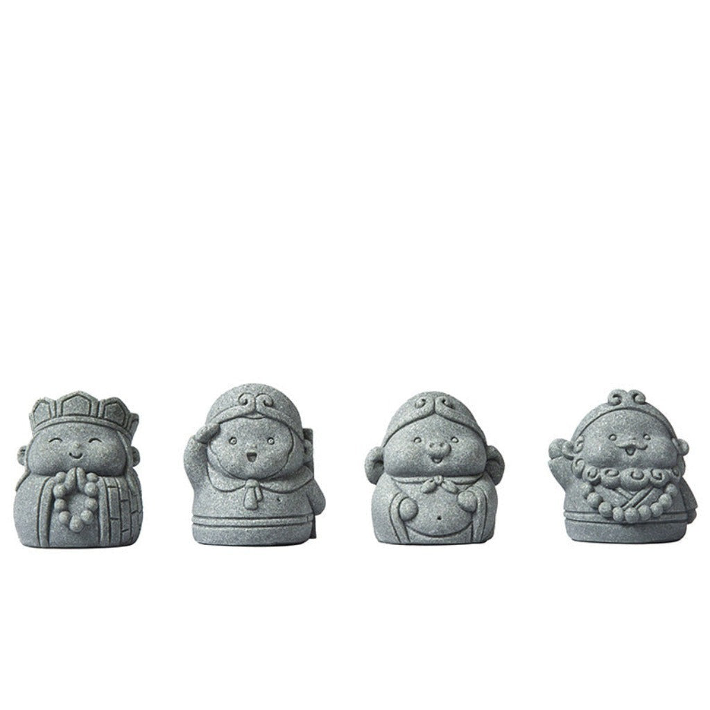 Blue Sandstone Monkey King Guardian Figurine – Journey Spirit Edition | Zen Ara Grove