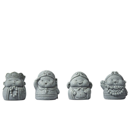 Blue Sandstone Monkey King Guardian Figurine – Journey Spirit Edition | Zen Ara Grove