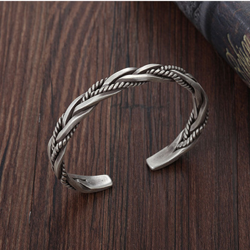 TODAY ONLY! Zen Style Braided Steel Bracelet | Minimalist Twist Design | Zen Ara Grove