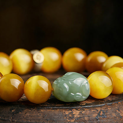 Tiger Eye and Jade Pixiu Twelve Zodiac Bracelet — Meaning of Protection & Fortune | Zen Ara Grove