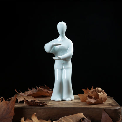 Kung Fu Tai Chi Master Ceramic Figurine | Zen Ara Grove