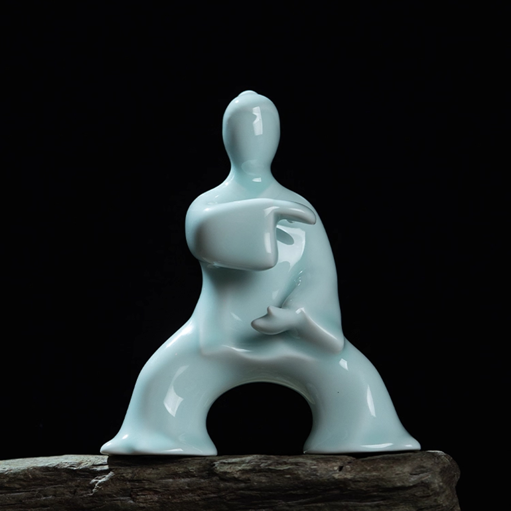 Ceramic Tai Chi Kung Fu Sculpture – The Art of Yin and Yang | Zen Ara Grove