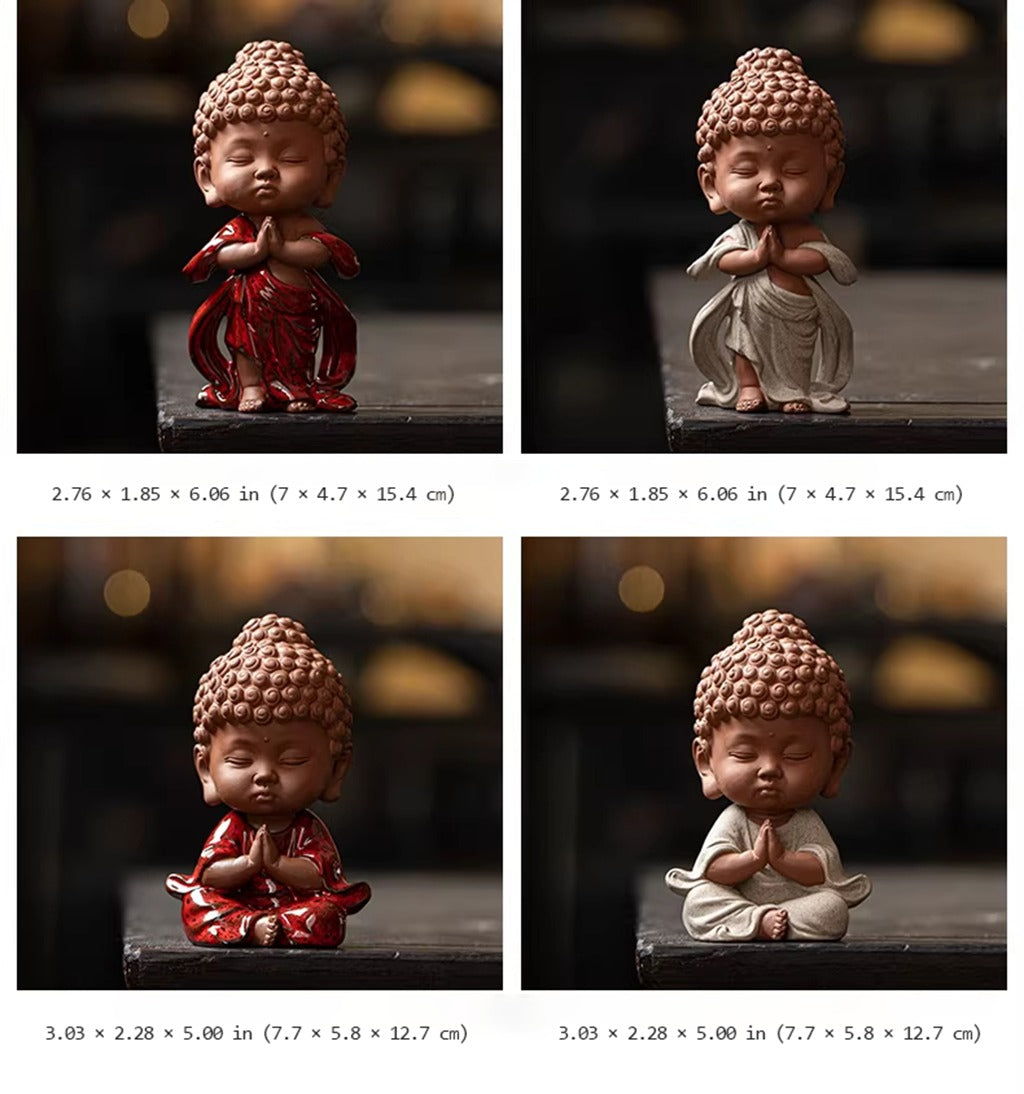 Handcrafted Porcelain Buddha Figurine – Serenity and Cultural Heritage | Zen Ara Grove