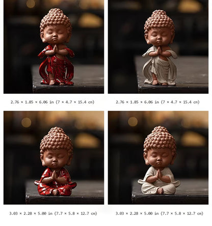 Handcrafted Porcelain Buddha Figurine – Serenity and Cultural Heritage | Zen Ara Grove