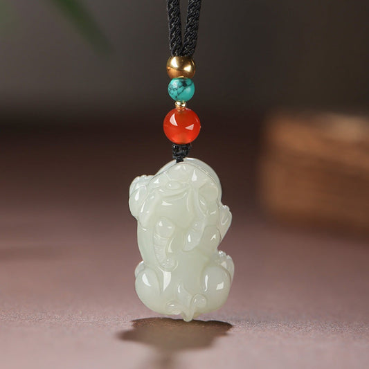 Celestial Hetian Jade Pi Yao Pendant