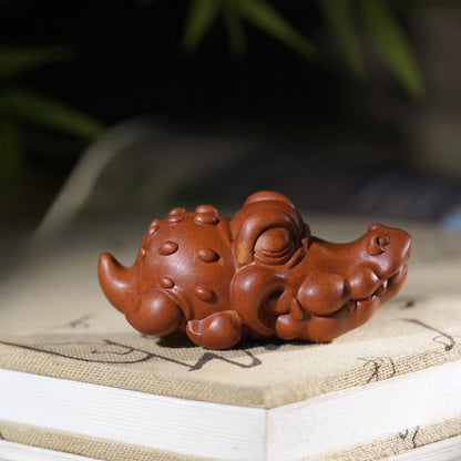 Hand-Carved Wooden Crocodile Figurine – Crafted Charm and Natural Warmth | Zen Ara Grove