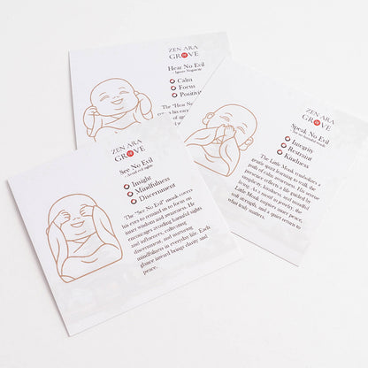 The Three Little Monks — Meaning Pose Card Set for Mindfulness & Inner Calm | Zen Ara Grove