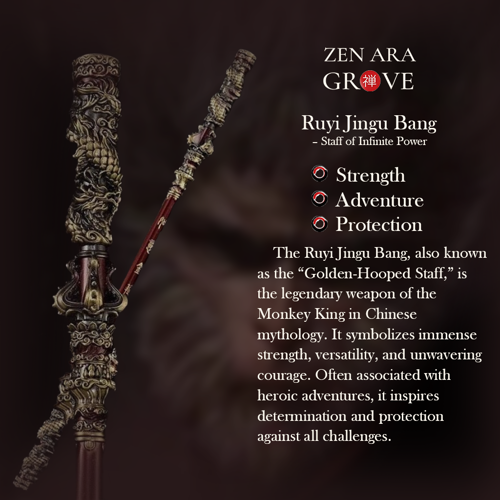Wukong Pendant – Monkey King with Golden Staff | Zen Ara Grove