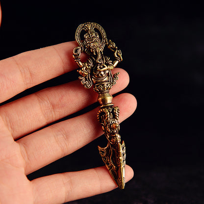 Ganesha Vajra — Wisdom & Protection Talisman | Zen Ara Grove