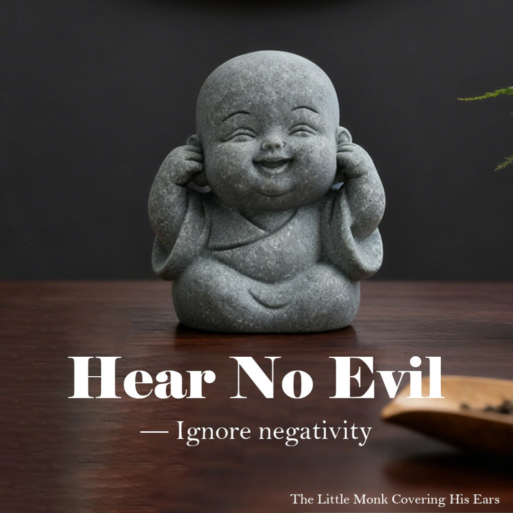 Limited-Time Offer — The Four Little Zen Monks 4-Piece Set | Save 60% | Zen Ara Grove