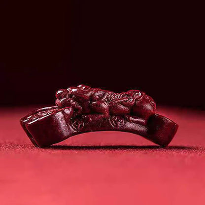 Handmade Pixiu Cinnabar Bracelet for Wealth Good Luck and Protection | Zen Ara Grove