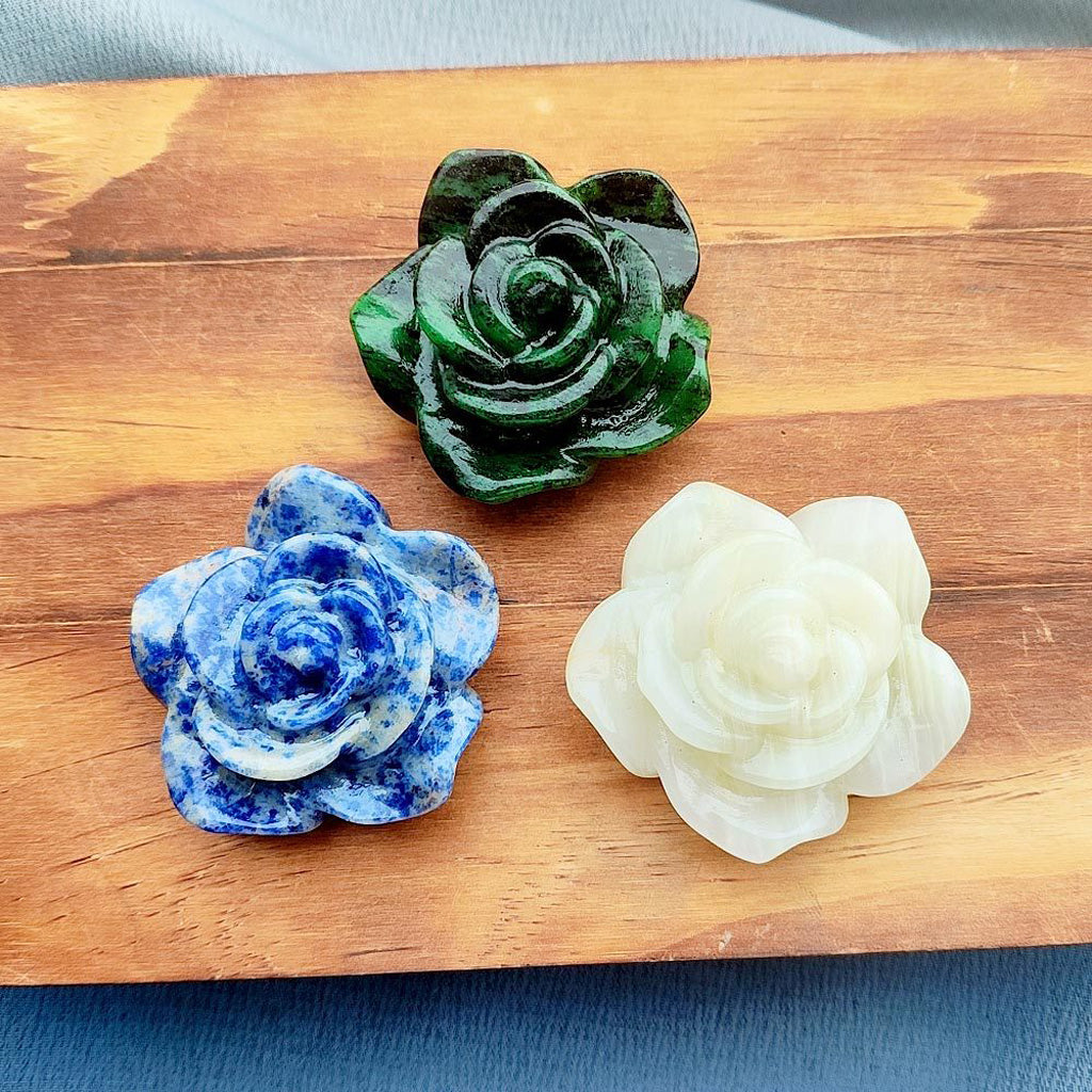 Natural Crystal Rose Ornament – Elegance in Motion, Beauty You Can Hold | Zen Ara Grove