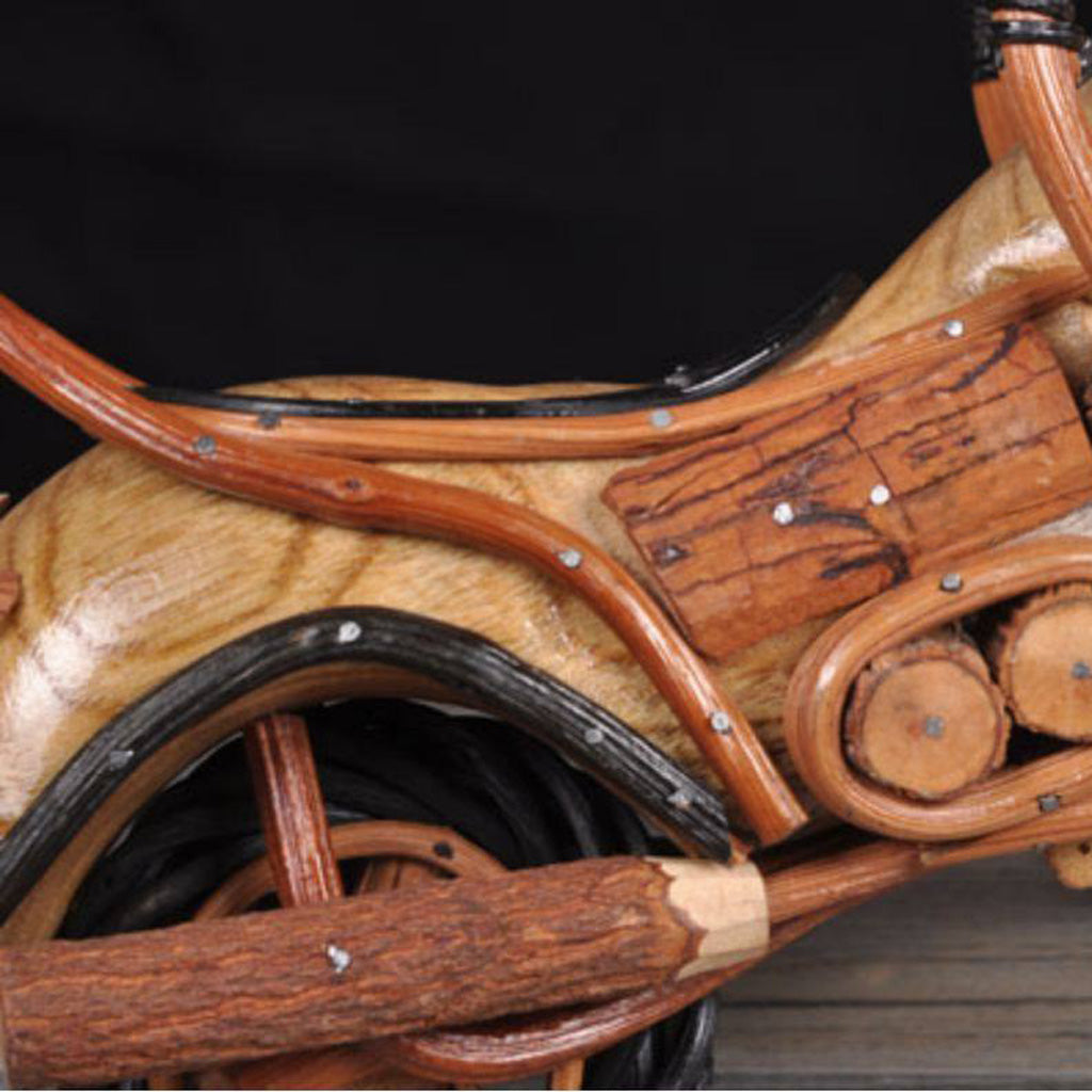 Rustic Rattan Motorcycle Décor – Soul of Freedom, Spirit of Craft | Zen Ara Grove