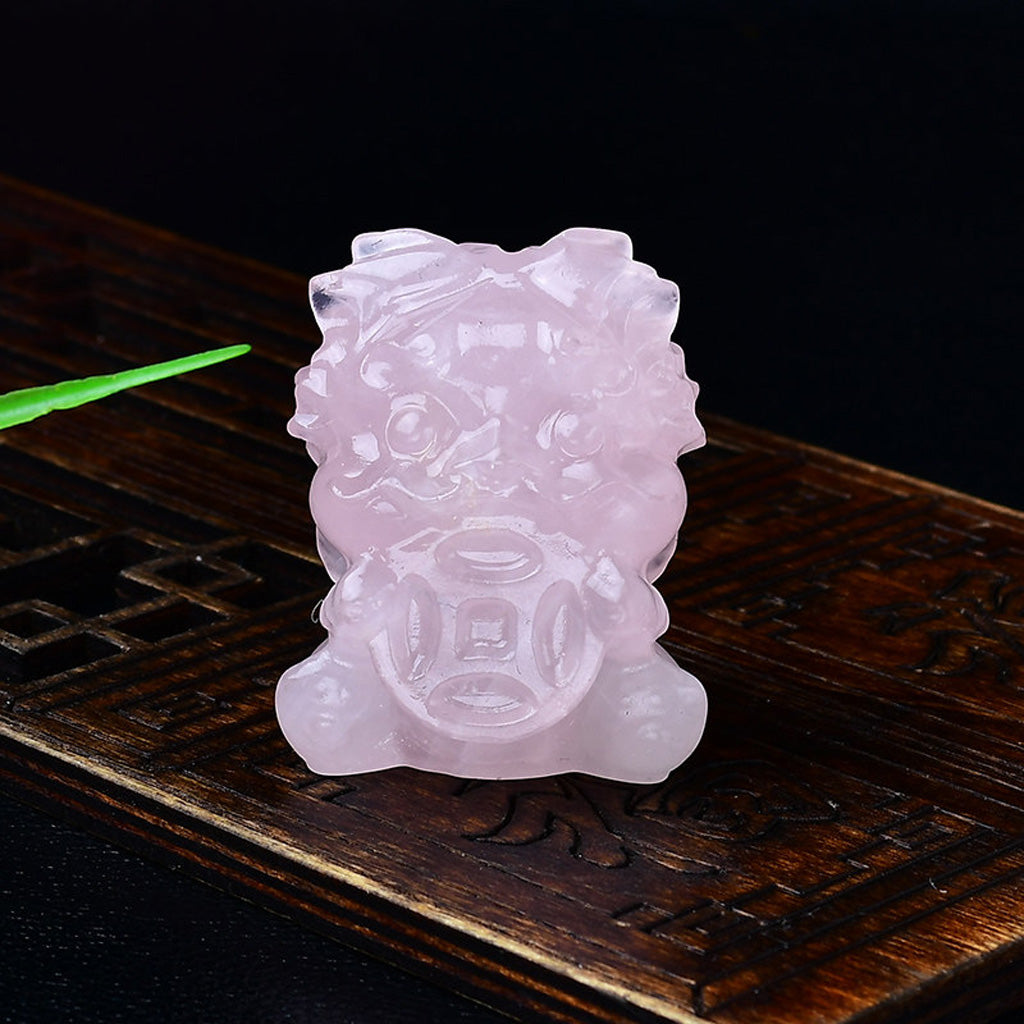 Crystal Pixiu Hand‑Carved Figurine — Meaning of Prosperity & Protection | Zen Ara Grove