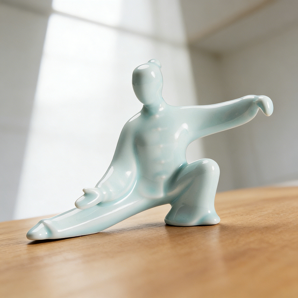 Kung Fu Tai Chi Master Ceramic Figurine | Zen Ara Grove