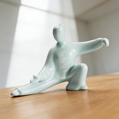 Kung Fu Tai Chi Master Ceramic Figurine | Zen Ara Grove