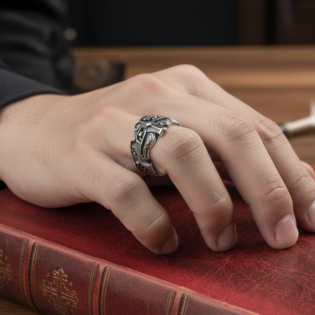 Taotie Beast Ring – Ancient Guardian of Strength | Zen Ara Grove