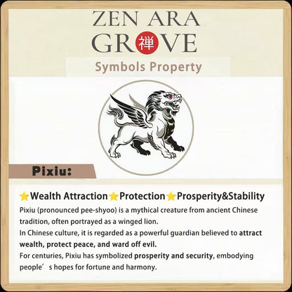$9.99 LIMITED TIME OFFER Fortune Pixiu with Five Emperor Coins Braided Bracelet | Zen Ara Grove