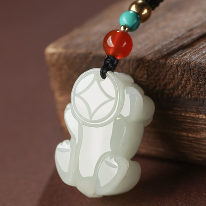 Celestial Hetian Jade Pi Yao Pendant