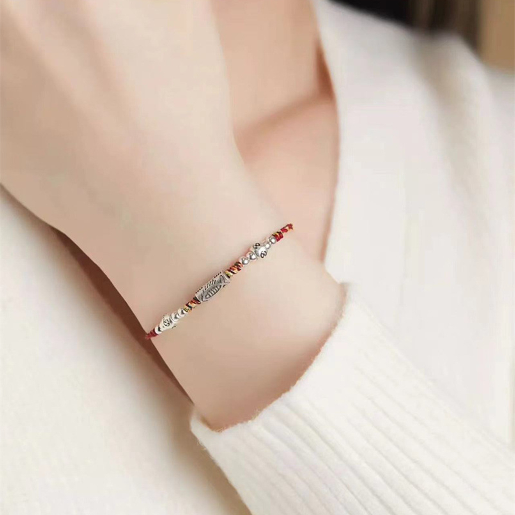 Adjustable Koi-Inspired Fish Motif Bracelet or Anklet with S925 Silver Option