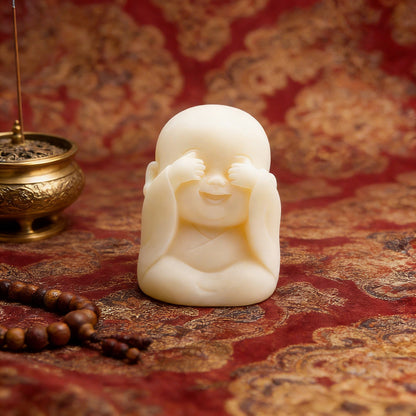 Limited Time Offer · Hand-Carved Tagua Nut "The Four Little Zen Monks" Figurines | Zen Ara Grove