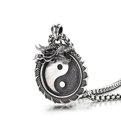 Yin-Yang Dragon Pendant｜Harmony & Protection | Zen Ara Grove