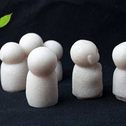 Quartz Buddha Figurine Set · Symbols of Guidance, Protection & Compassion | Zen Ara Grove